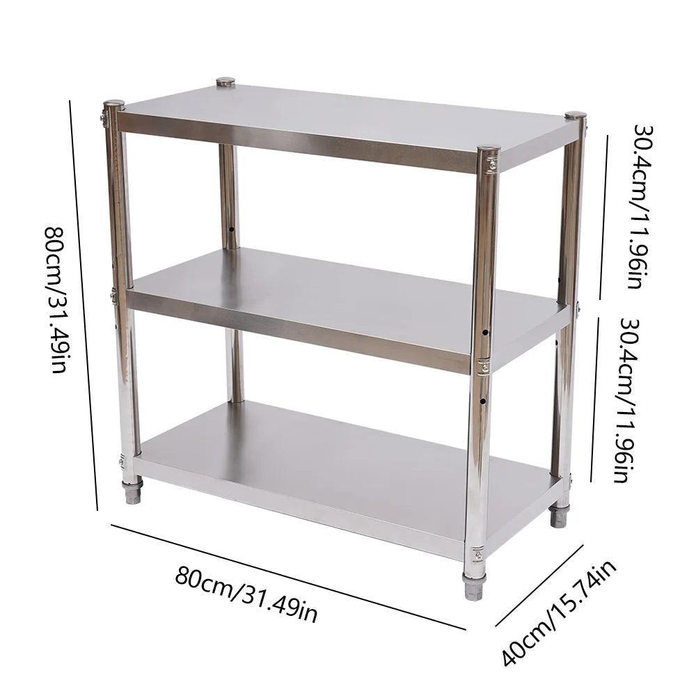 Heavy Duty Stainless Steel Storage Shelving for Pantries and Kitchens