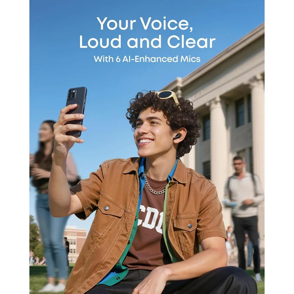 Adaptive Noise Cancelling Earbuds with Hi-Res Sound, Spatial Audio, and 50H Playtime