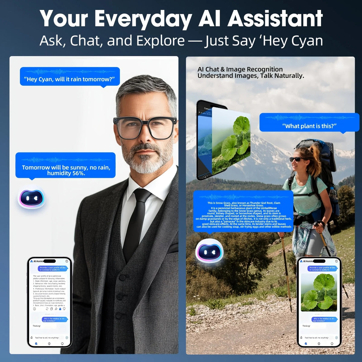 Smart Camera Glasses With HD Recording Bluetooth Translation And Calls