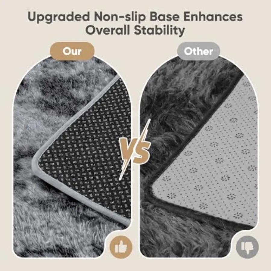 Soft Fluffy Shag Area Rug Non Slip High Pile Indoor