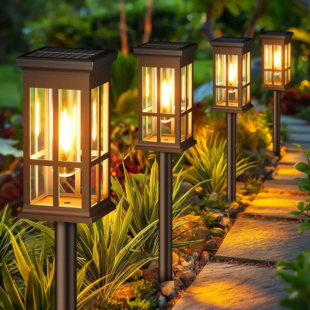 Solar Pathway Lights Outdoor LED Landscape Lamp IP65 Waterproof Yard