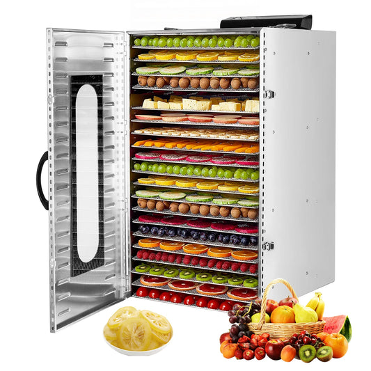 SHICUO Commercial Food Dehydrator 20 Tray Stainless Steel 110V