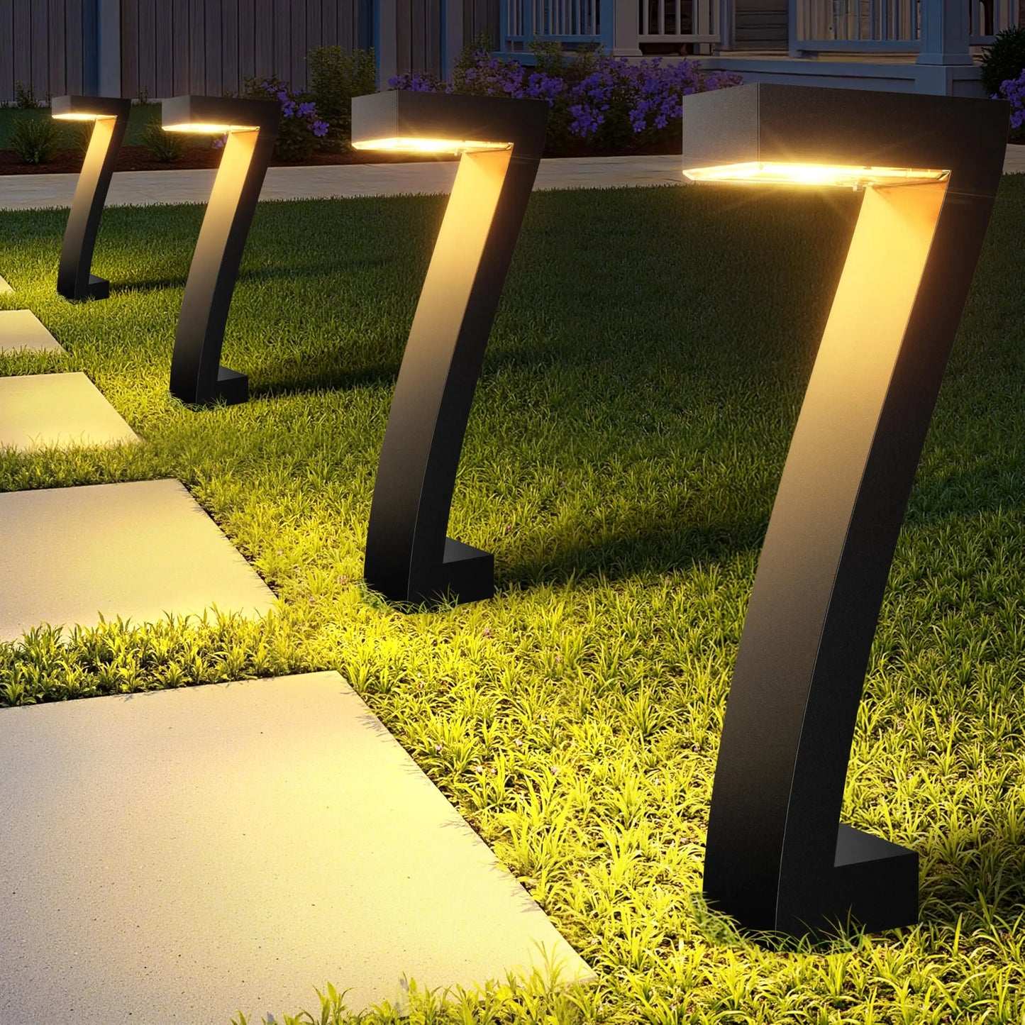 Bright LED Solar Pathway Lights IP65 Waterproof For Garden Driveway