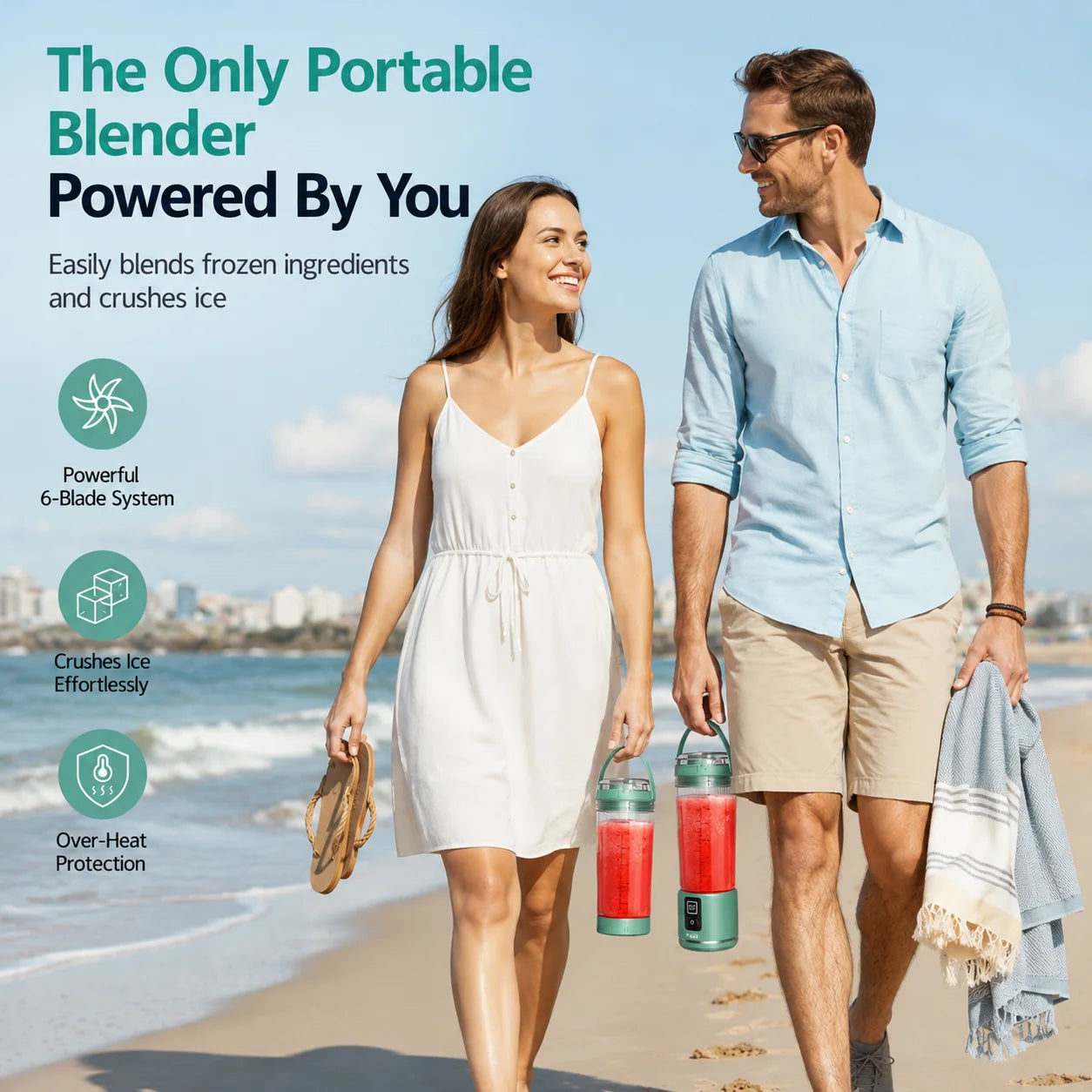Portable USB-C Cordless Blender For Shakes And Smoothies