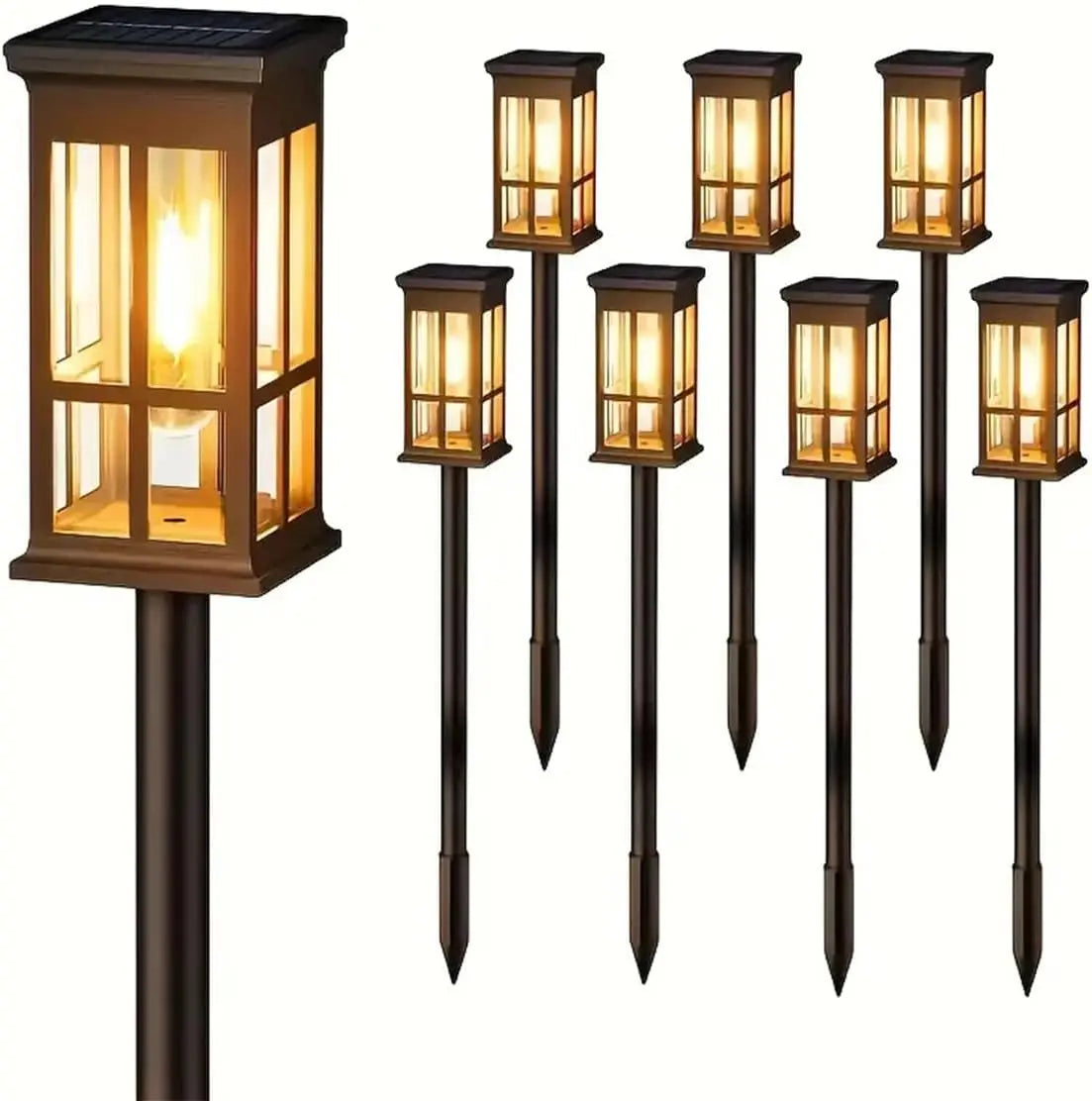 Solar Pathway Lights Outdoor LED Landscape Lamp IP65 Waterproof Yard