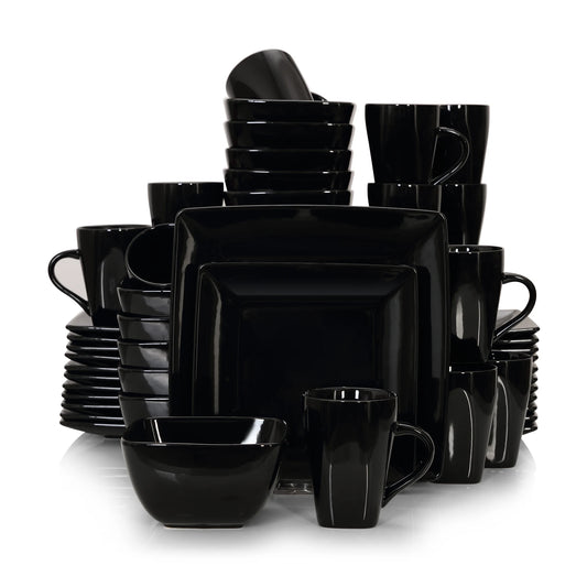 Vancasso Soho Porcelain Ceramic Square Dinnerware Set_COLLECTION