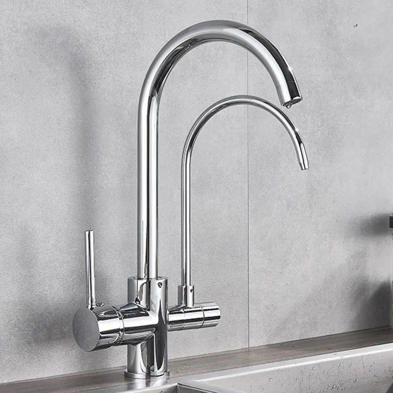 Gold /Black/Chrome Kithcen Purified Faucet Pull Out Water Filter Tap 2/3 Way Torneira Hot Cold Mixer Sink Crane Kitchen Drink