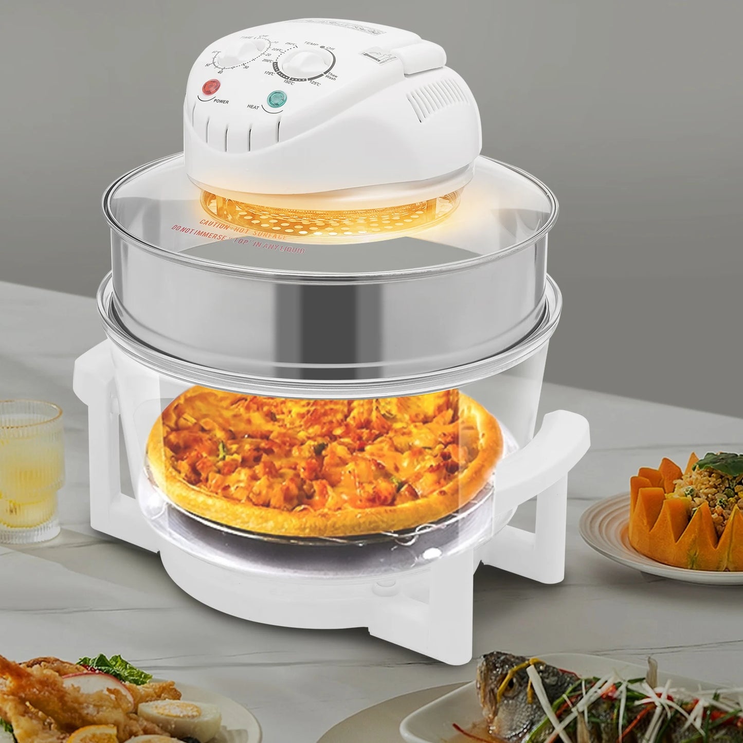 Visual Air Fryer 110V 360 Hot Air Circulation Oil Free