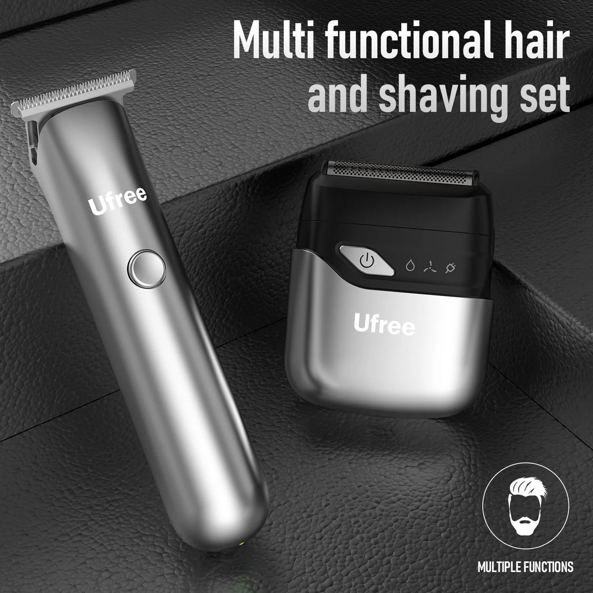Waterproof Electric Beard Trimmer And Foil Shaver Kit For Men