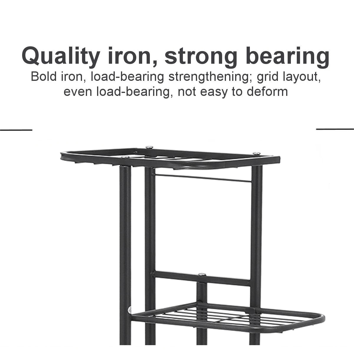 MTShining Iron 8 Tier Flower Stand Plant Holder Shelf Organizer