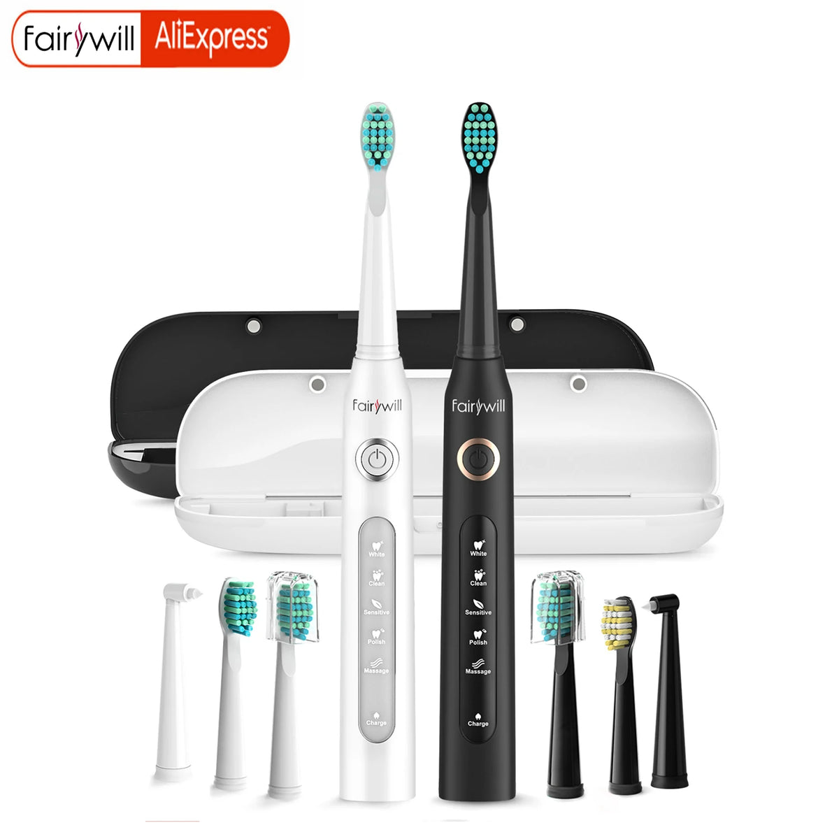 Fairywill Sonic Electric Toothbrush With Five Modes And Timer