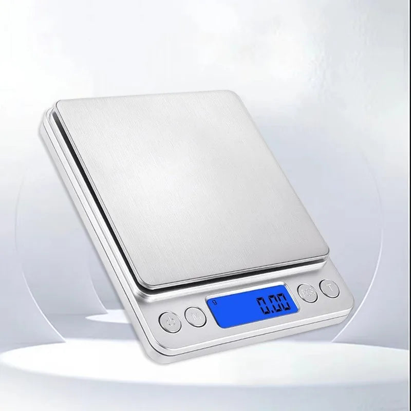 Digital Kitchen Scale Mini Portable Stainless Steel Precision Scale
