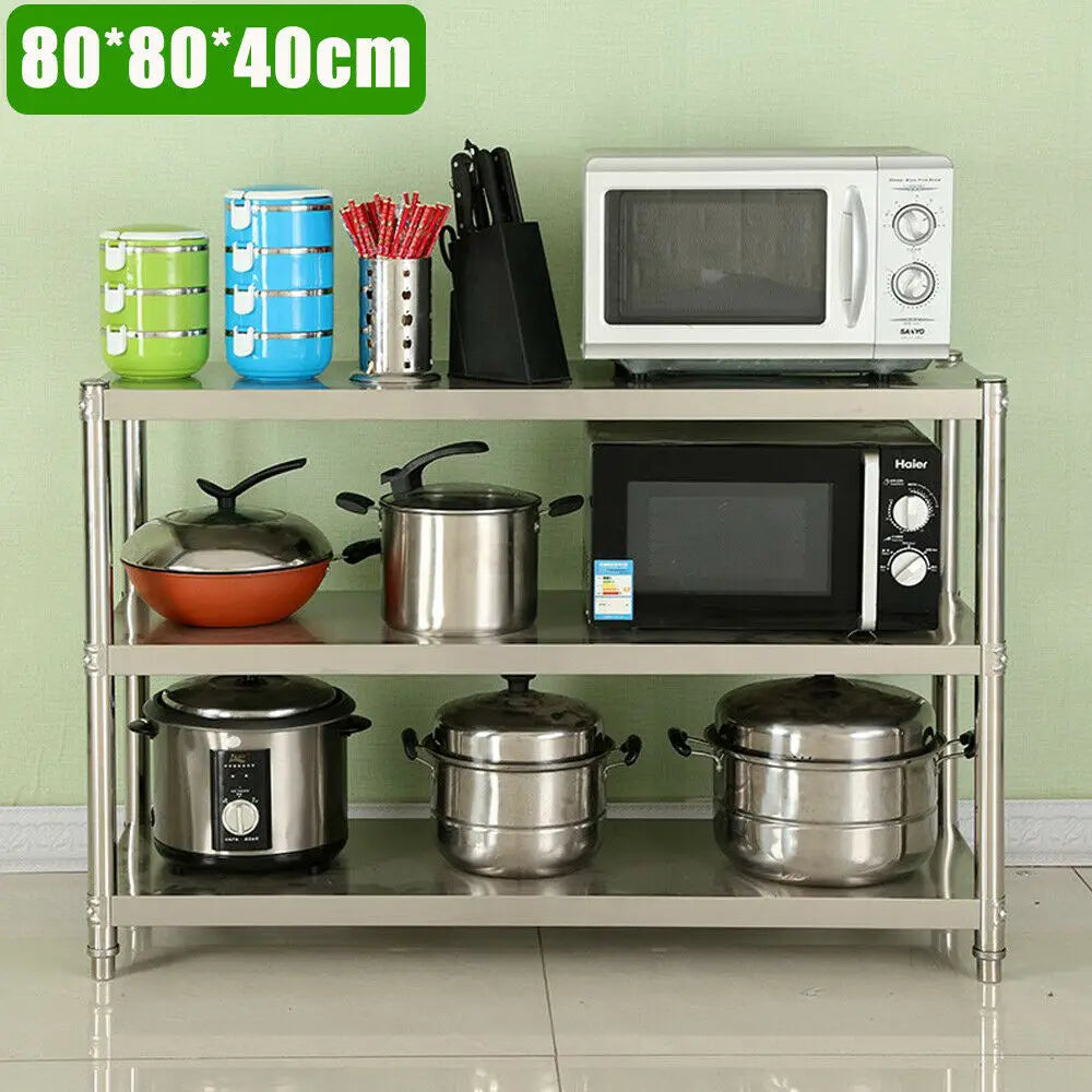Heavy Duty Stainless Steel Storage Shelving for Pantries and Kitchens