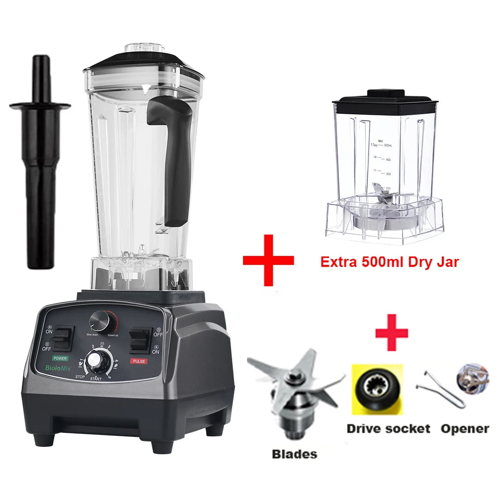 Biolomix Heavy Duty Commercial Blender Mixer Juicer Food Processor