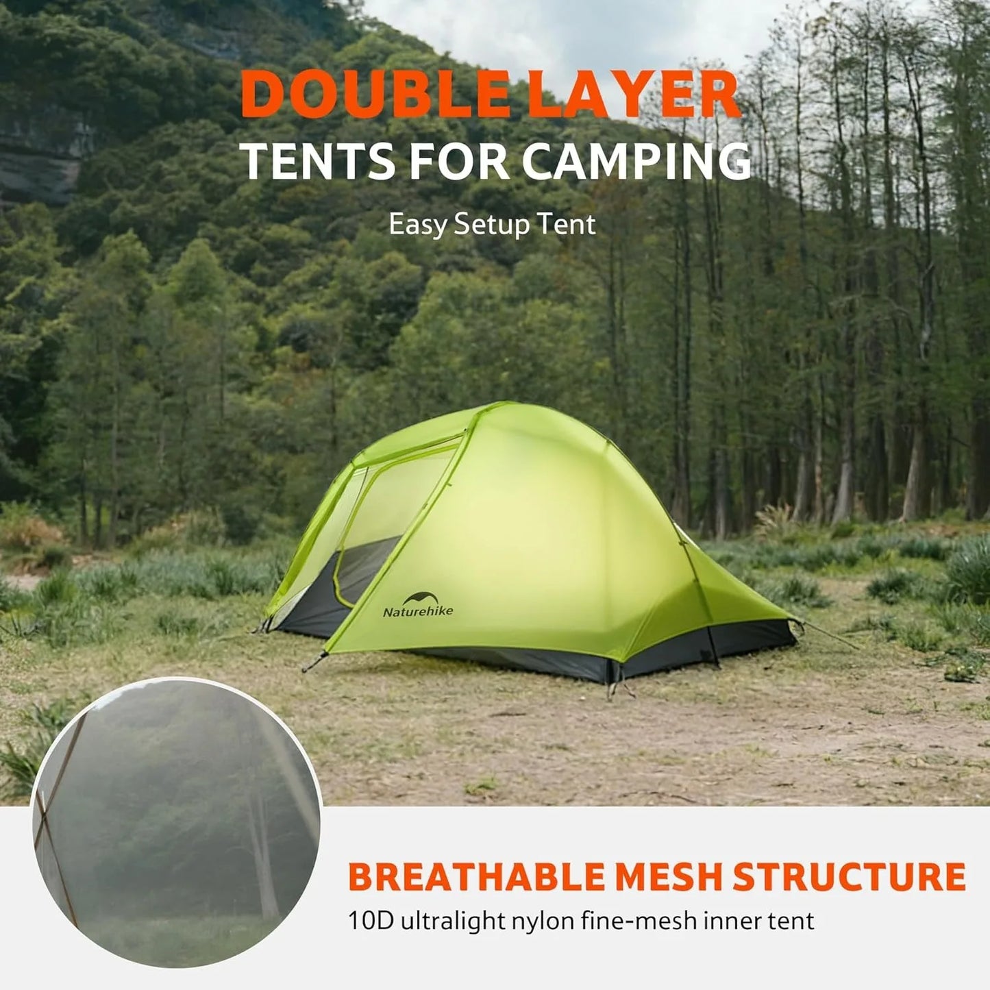 Naturehike Star Trail EXT Hiking Tent Ultralight 2 Person Outdoor