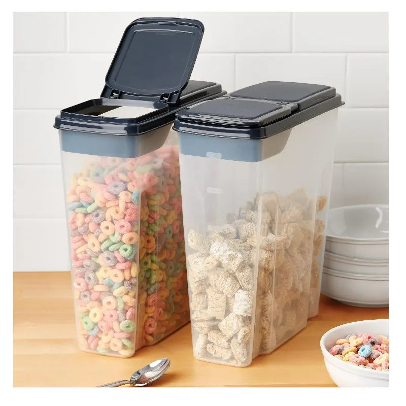 Plastic Cereal Keeper Storage Containers for Pantry Organization