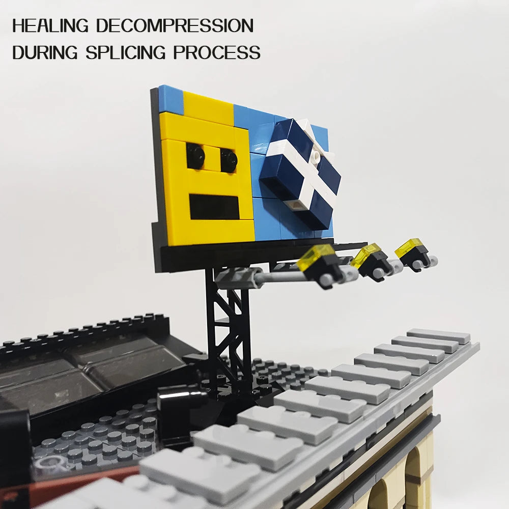 Street View Building Block Bank Model Architecture Gift Collectible
