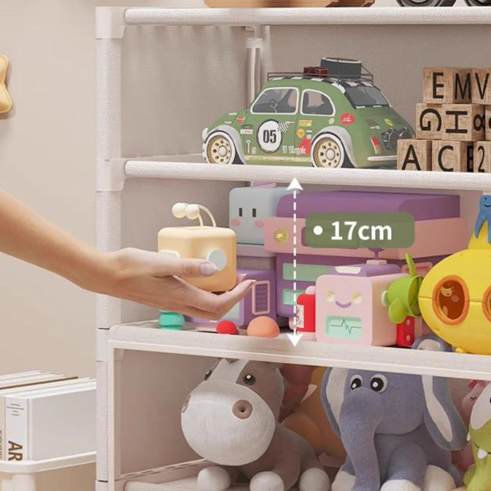 Seven Layer Shoe Storage Cabinet Free Standing Rack Flip Door
