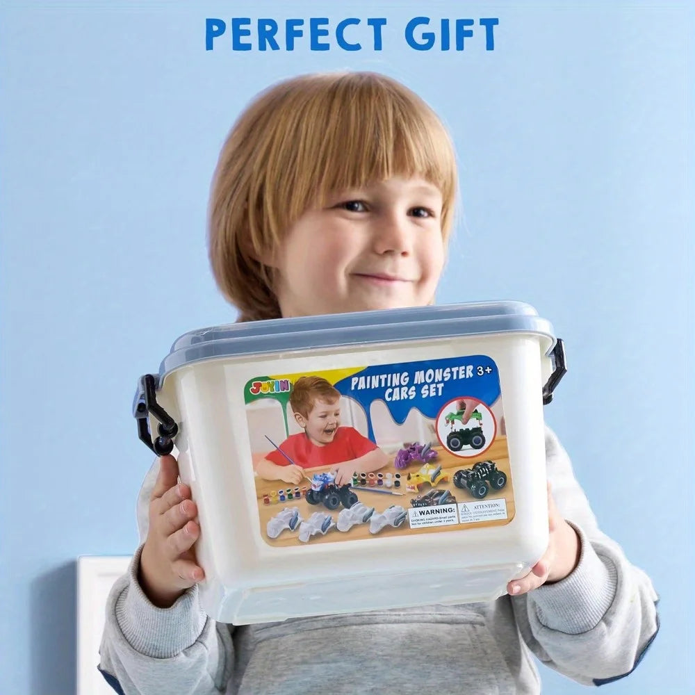 Joyfy Kids Craft Kit Build And Paint Monster Car DIY