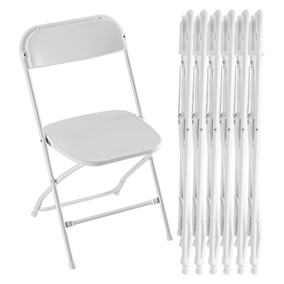 JHK Portable Folding Chair Faux Leather Indoor Outdoor Seating
