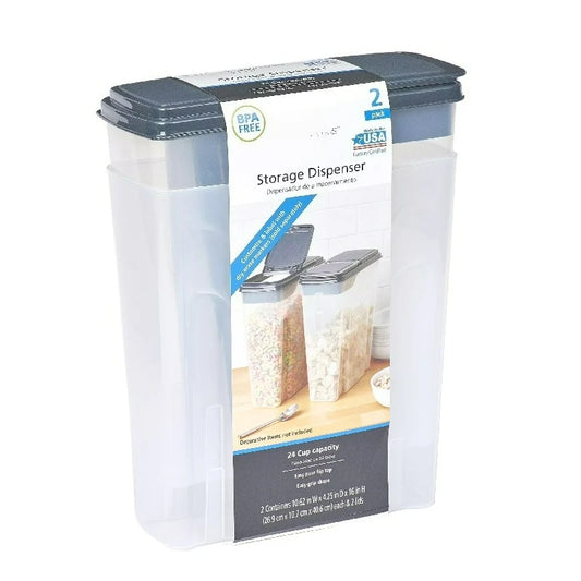 Plastic Cereal Keeper Storage Containers for Pantry Organization