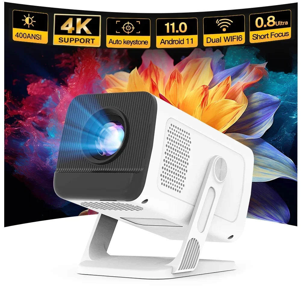 LynCast Mini Projector With WiFi 6 Bluetooth 5.4 1080P 4K Support