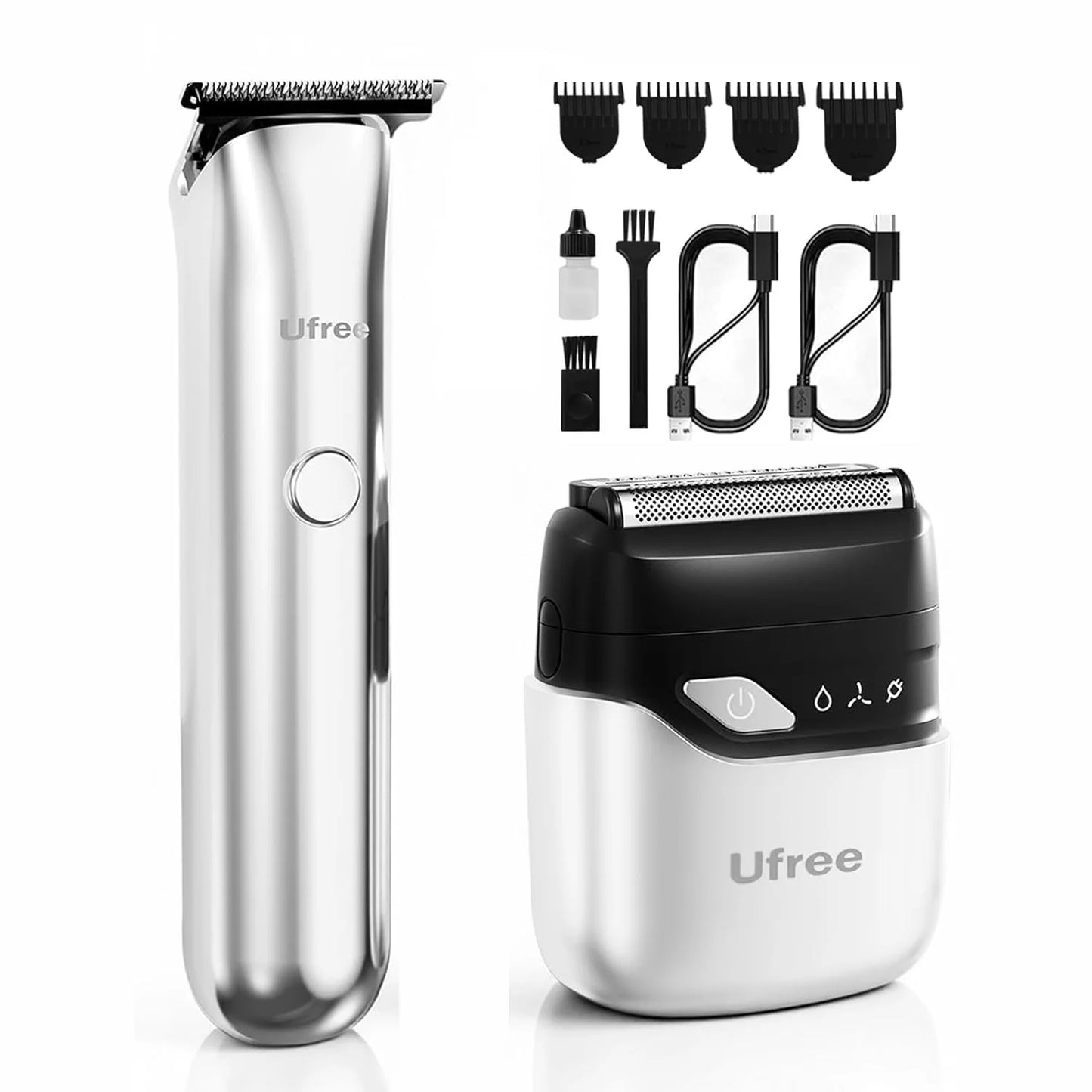 Waterproof Electric Beard Trimmer And Foil Shaver Kit For Men