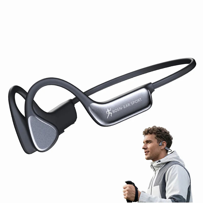 Bone Conduction Wireless Bluetooth Headphones Waterproof With Mic