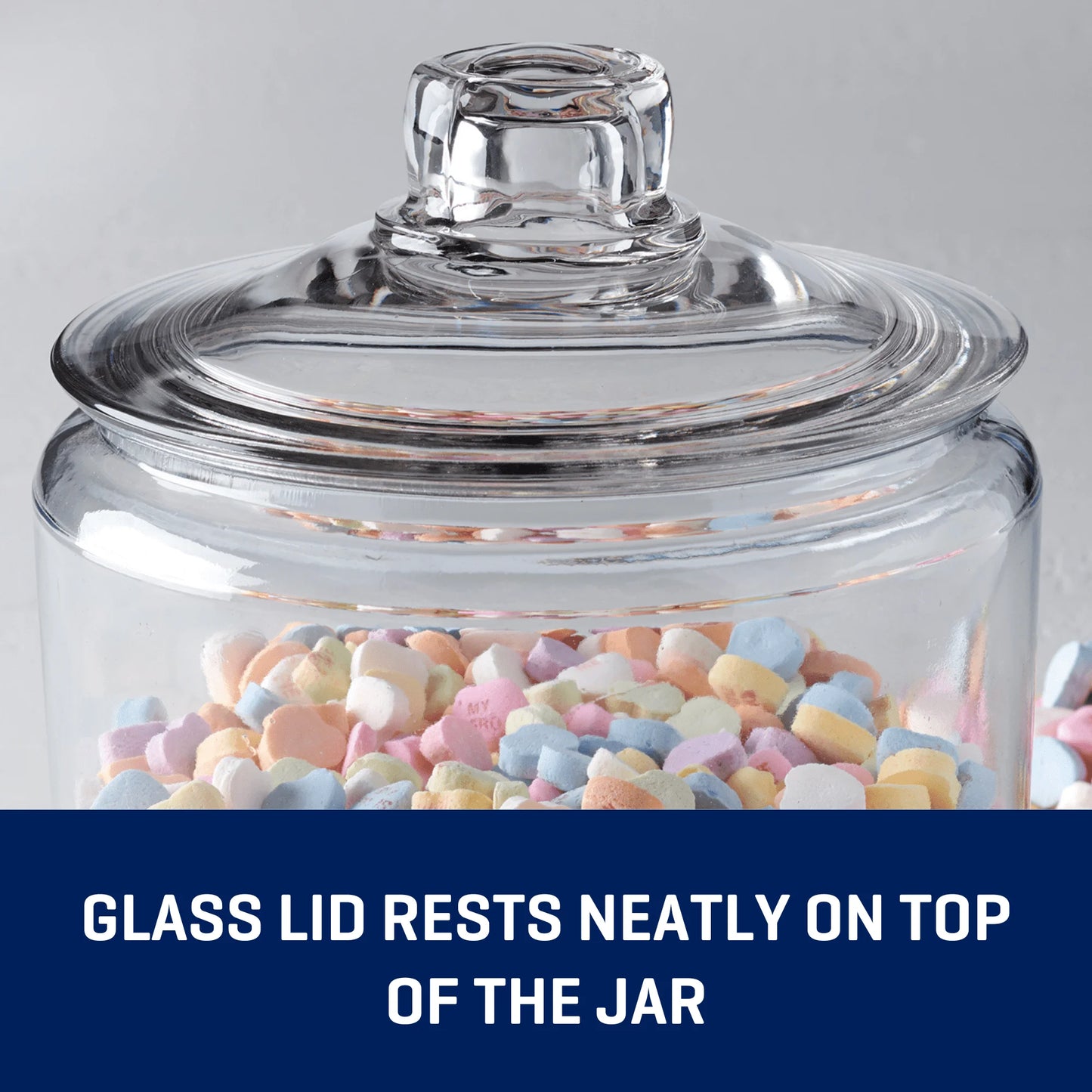Glass Jar With Lid For Pantry Storage And Showcase