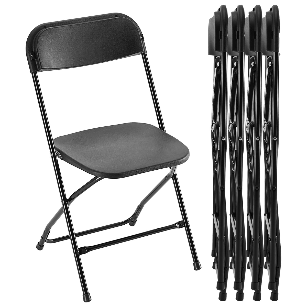 JHK Portable Folding Chair Faux Leather Indoor Outdoor Seating
