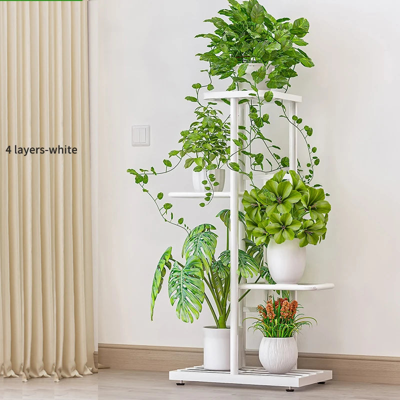 MTShining Iron 8 Tier Flower Stand Plant Holder Shelf Organizer