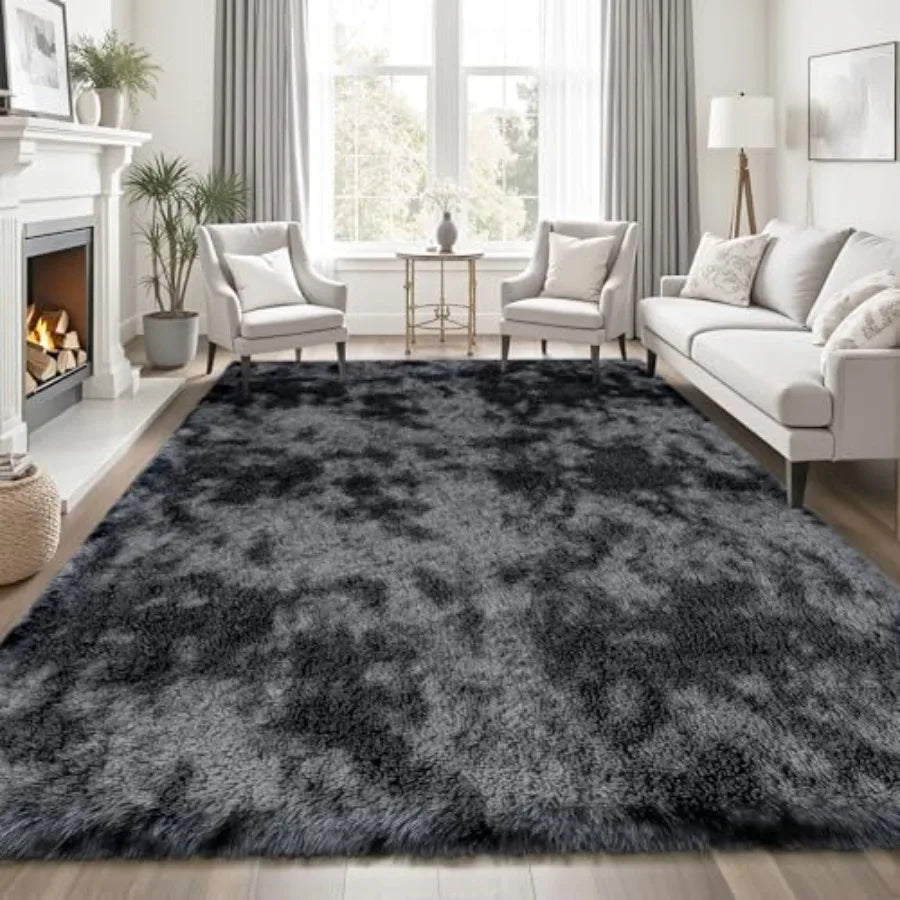 Soft Fluffy Shag Area Rug Non Slip High Pile Indoor