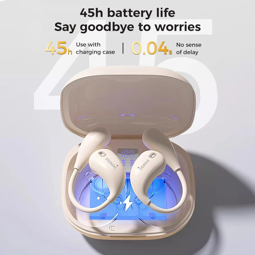 MINISO X33 Open Ear Bluetooth Headphones With AI Translation