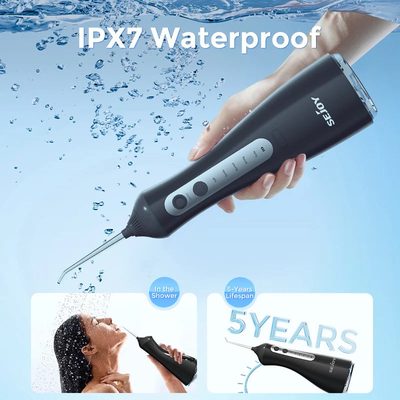 Sejoy Portable Cordless Oral Irrigator With Six Cleaning Modes Home Care