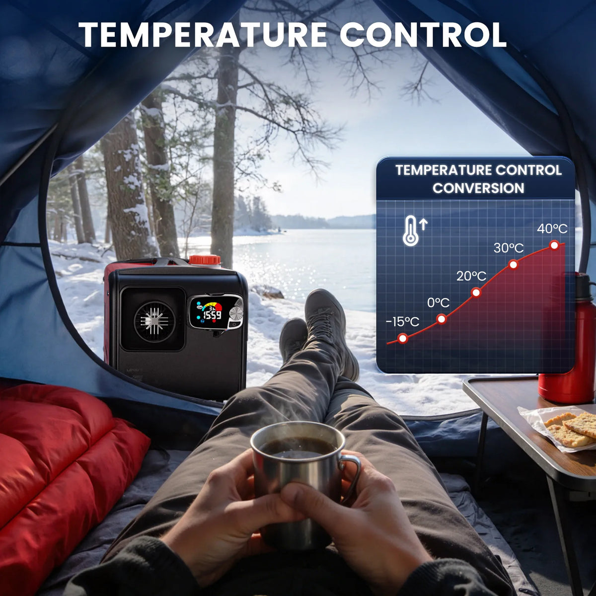 KROAK Diesel Air Heater With LCD Switch For Vehicles
