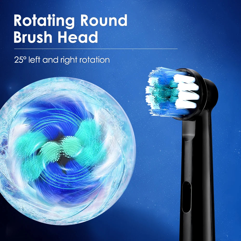 Electric Rechargeable Rotating Toothbrush With Five Modes And Timer