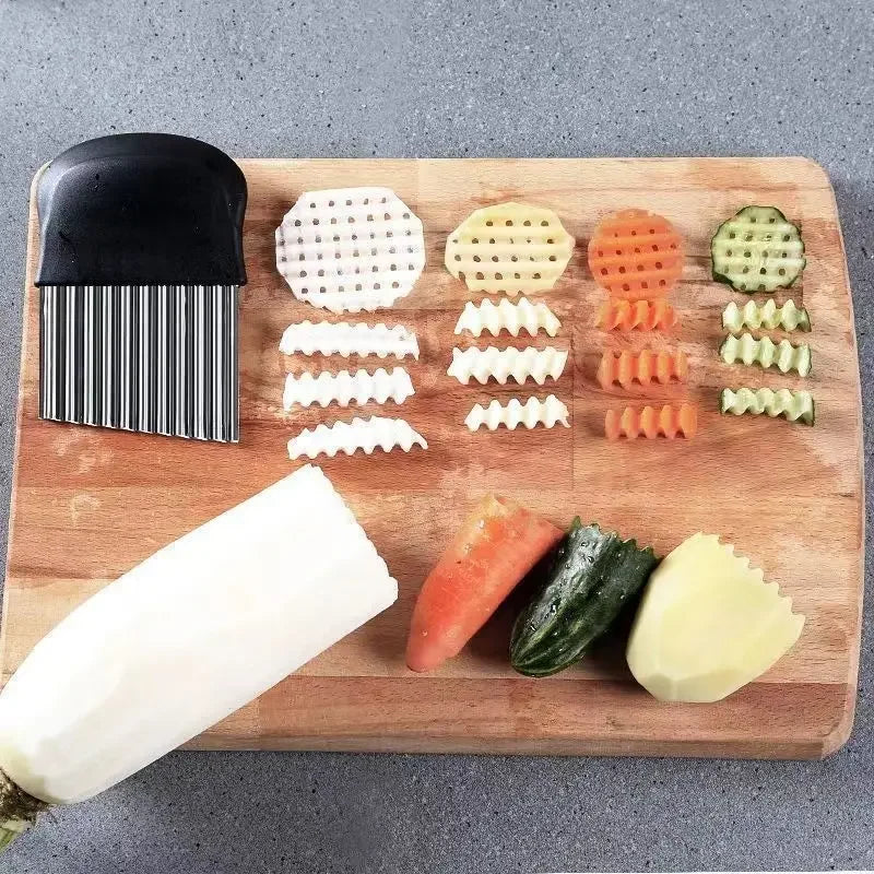 Stainless Steel Crinkle Cutter For Fries And Chips
