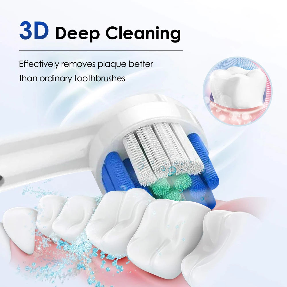 Electric Rechargeable Rotating Toothbrush With Five Modes And Timer