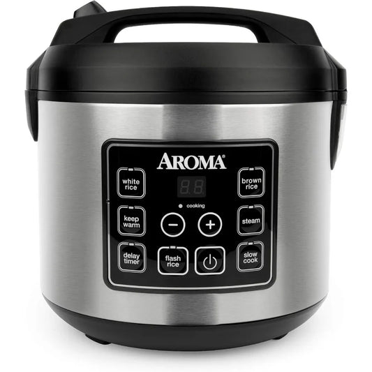 Abay Digital Rice Cooker 20 Cup Cooked 10 Cup Uncooked
