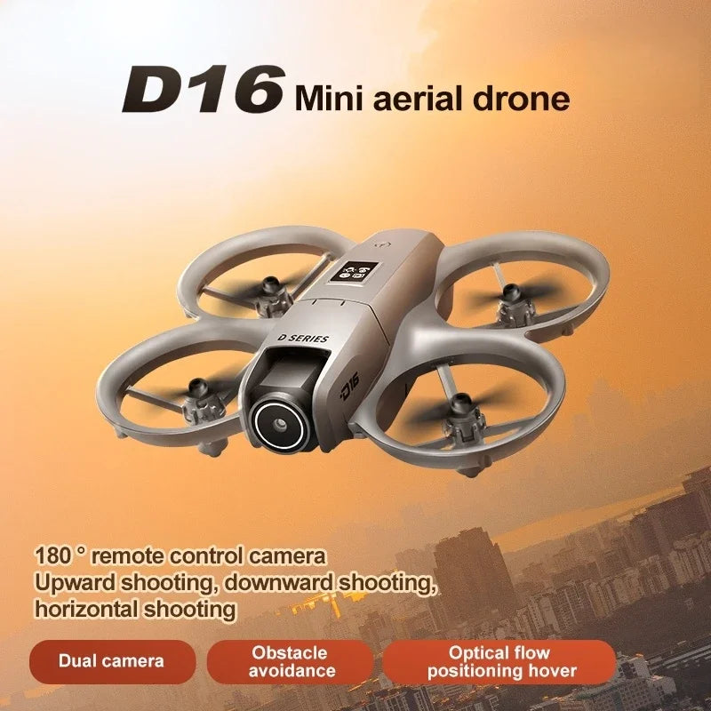 D16 Beginner Drone With 1080P Dual Camera Takeoff Headless Mode