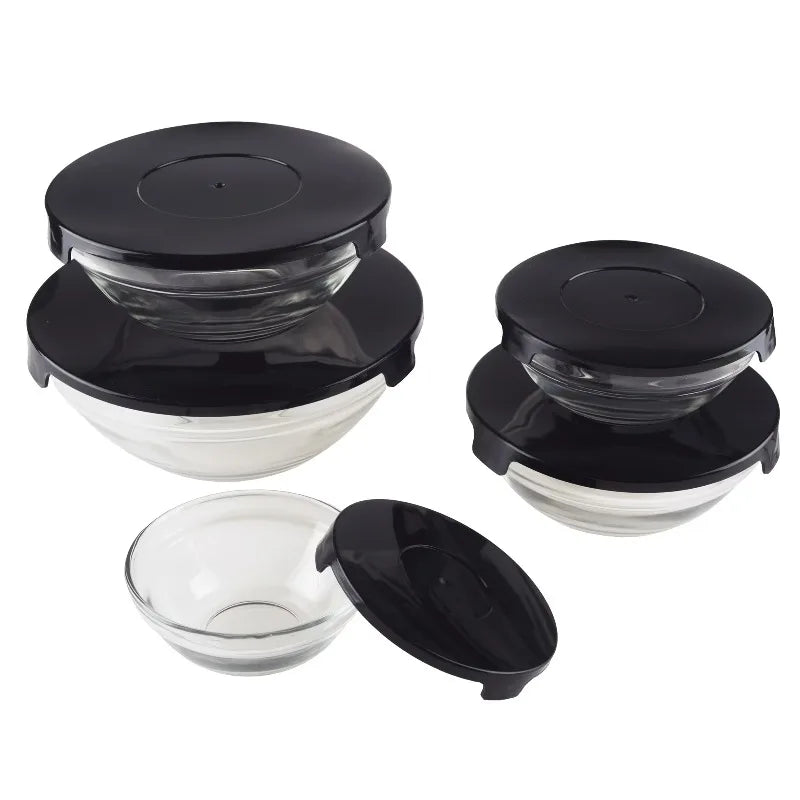 Glass Food Storage Containers With Snap Lids 10 Piece Set