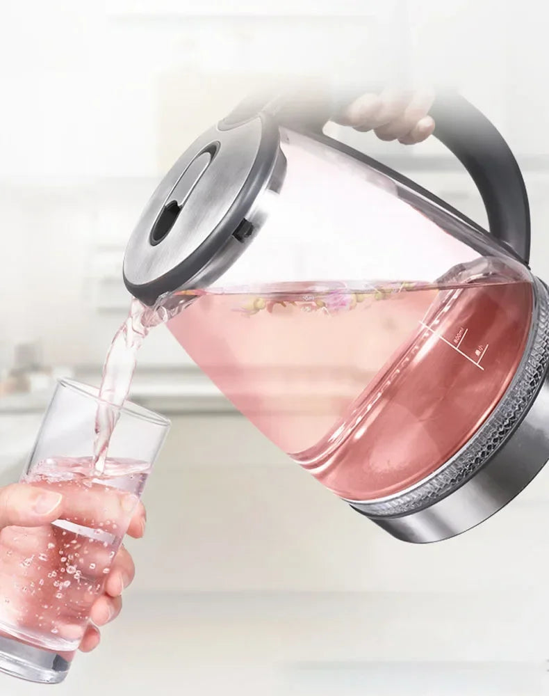 Diamri Electric Glass Kettle Borosilicate Tea Pot With Heating Base