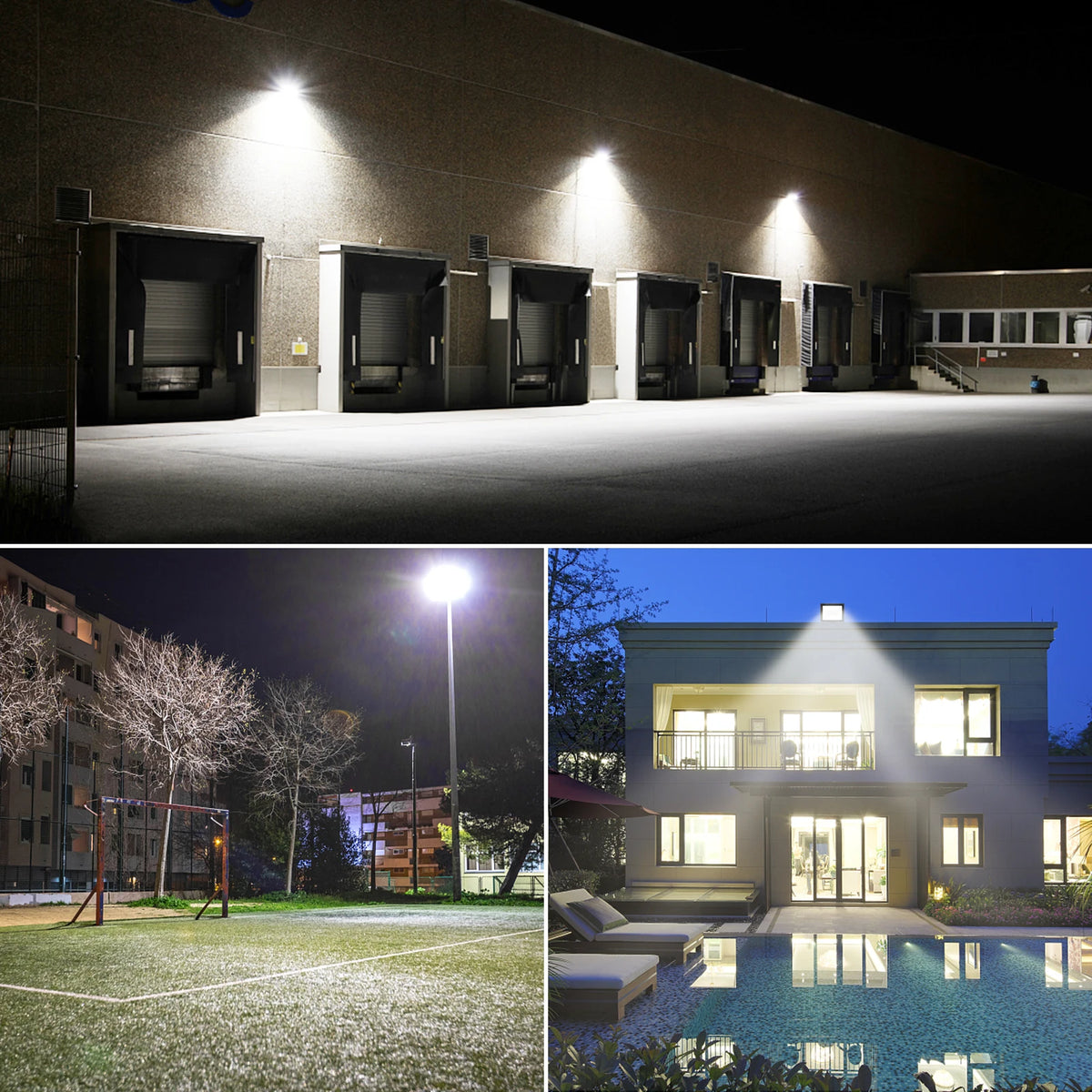 SKYWORLD 50W-200W LED Flood Light AC 110V 240V Floodlight with Plug Street Garden Wall Lamp Outdoor Lighting 6000K