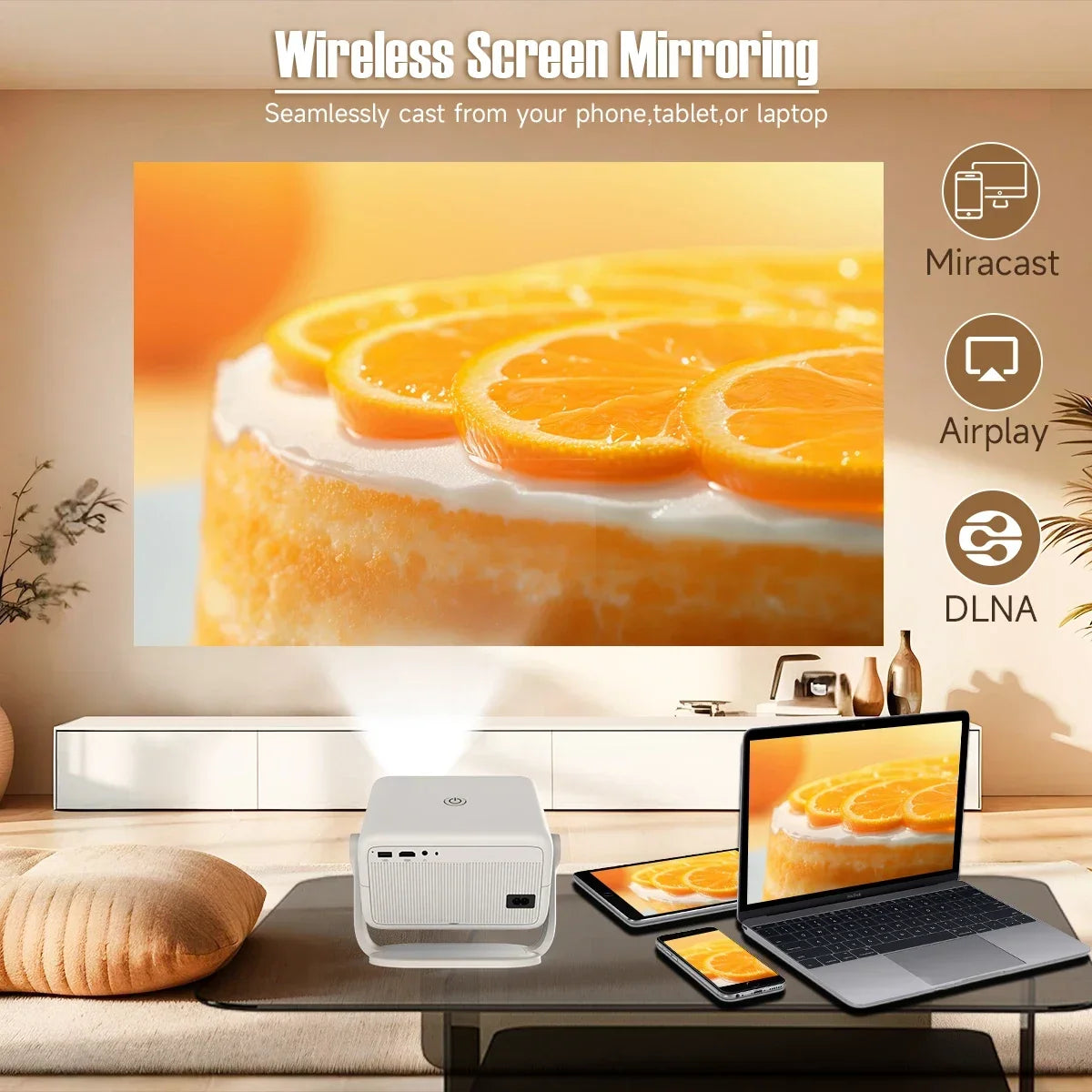 Magcubic 650 ANSI L018 Projector With Auto Focus Keystone Android14