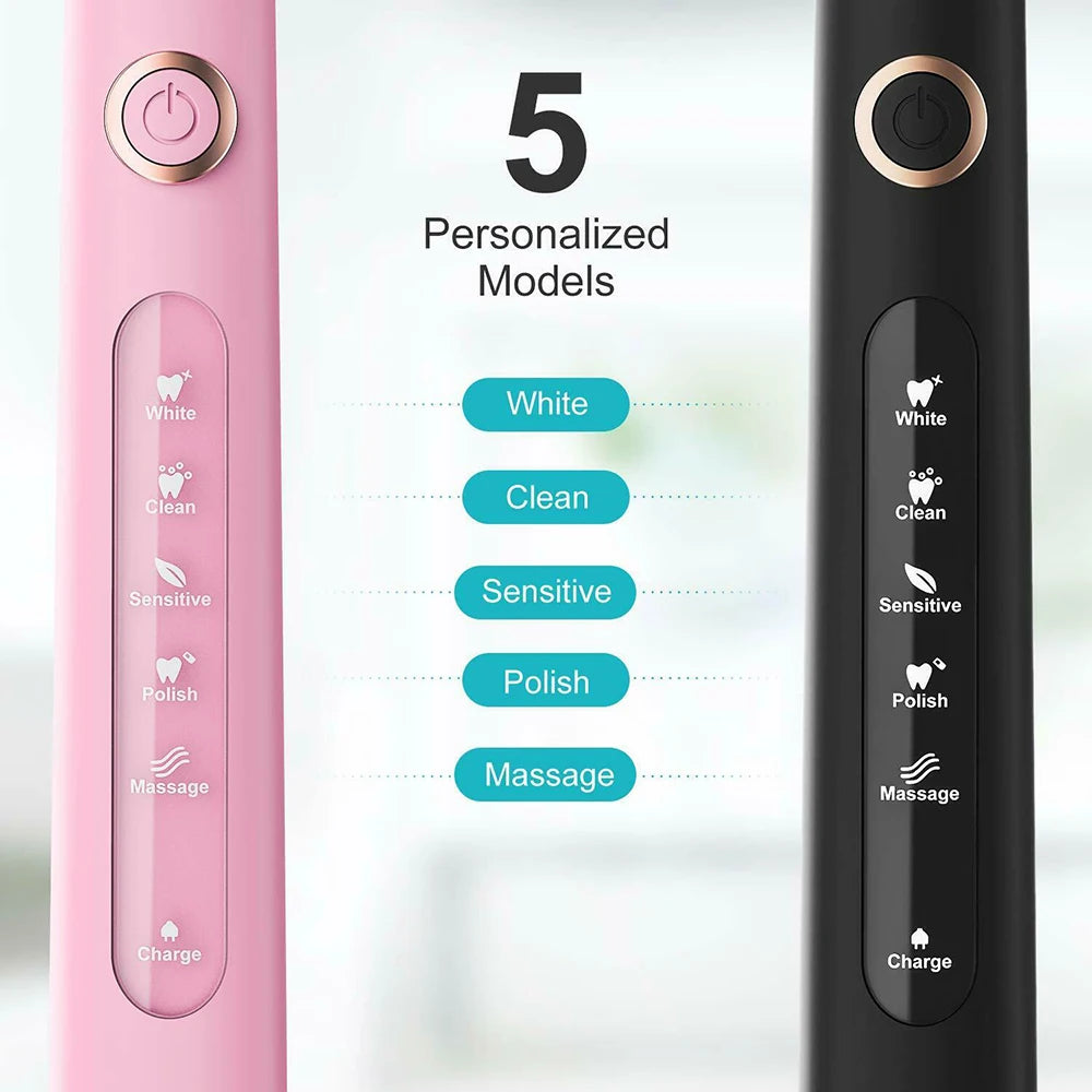 Fairywill Sonic Electric Toothbrush With Five Modes And Timer