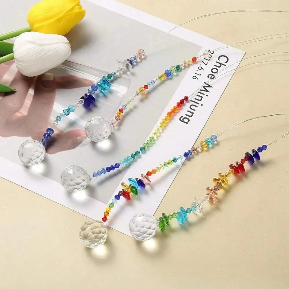 Crystal Sun Catcher Prism Set for Windows and Garden