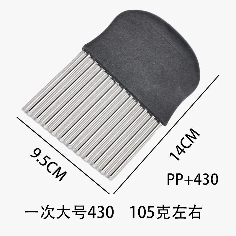 Stainless Steel Crinkle Cutter For Fries And Chips