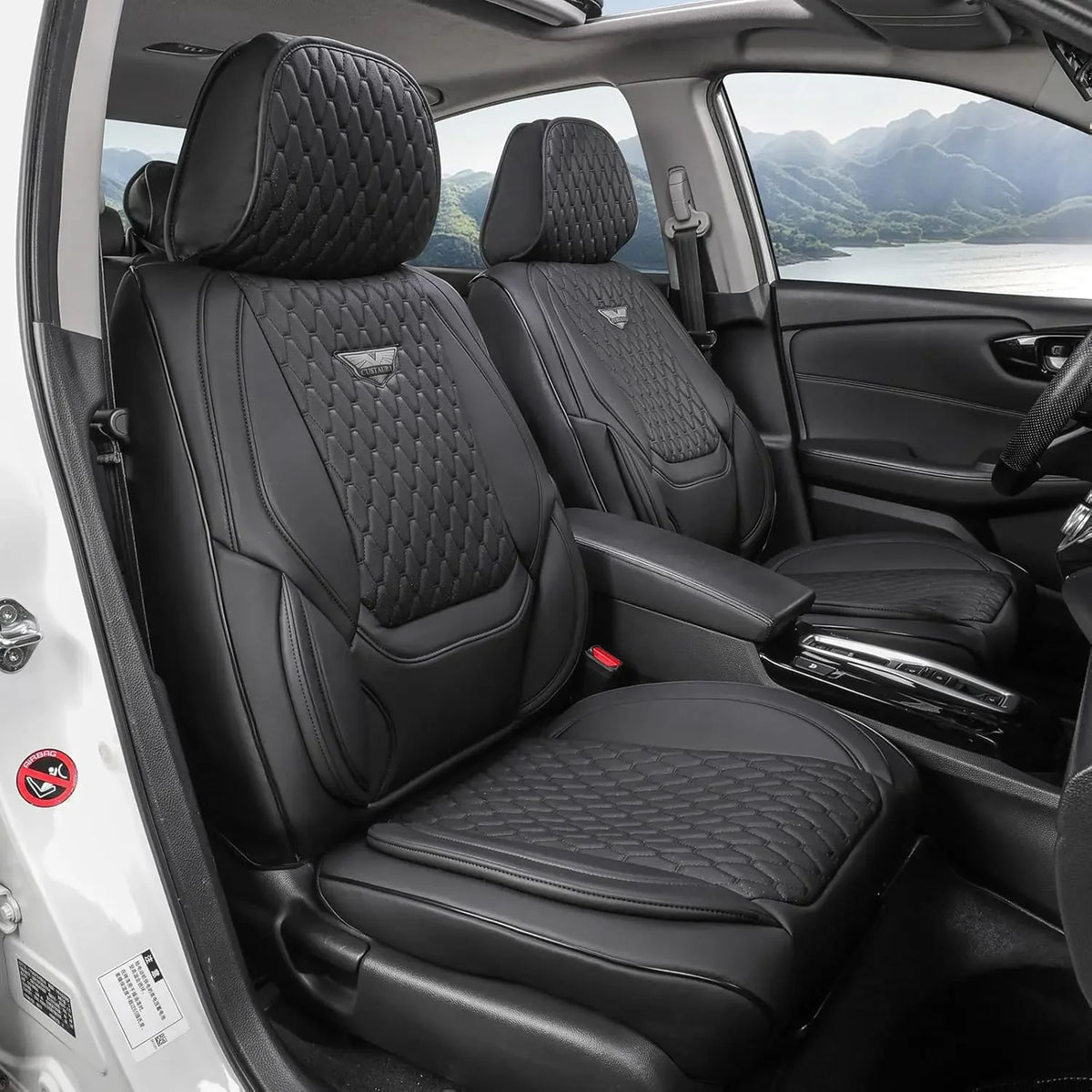 Universal Waterproof Leather Car Seat Covers Full Set For Sedans And SUVs
