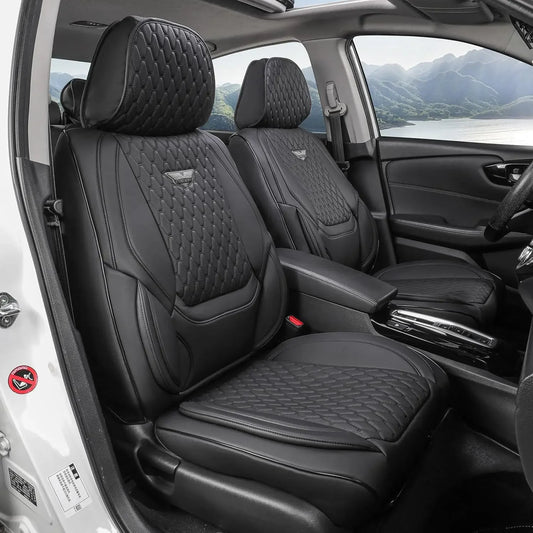 Universal Waterproof Leather Car Seat Covers Full Set For Sedans And SUVs