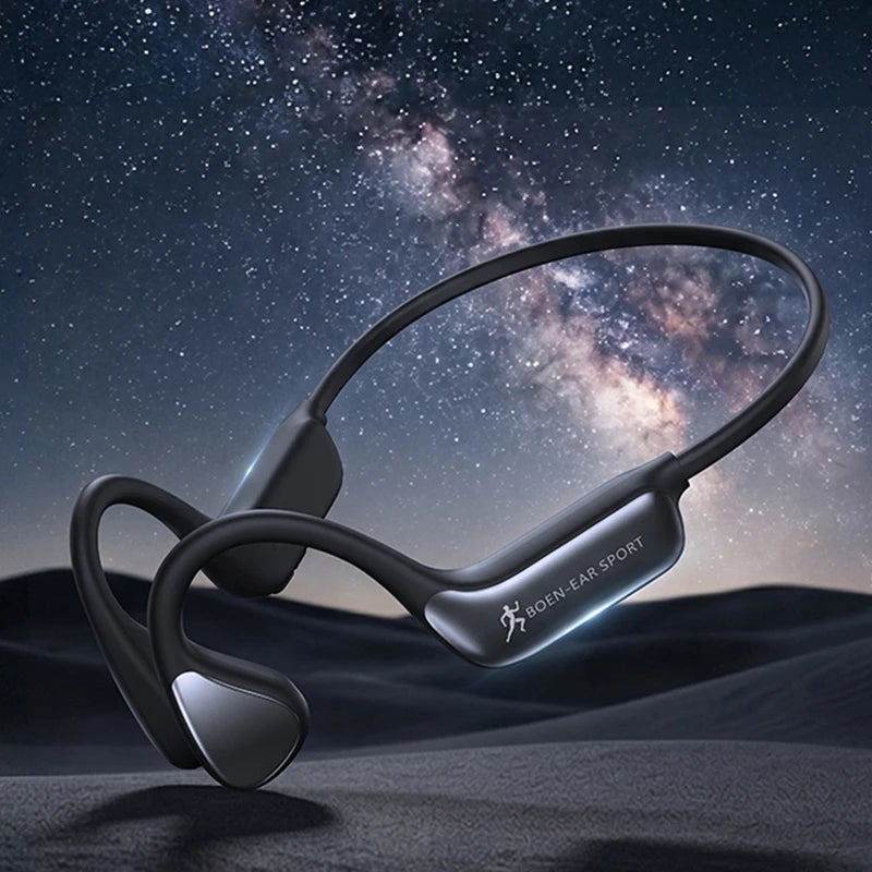 Bone Conduction Wireless Bluetooth Headphones Waterproof With Mic
